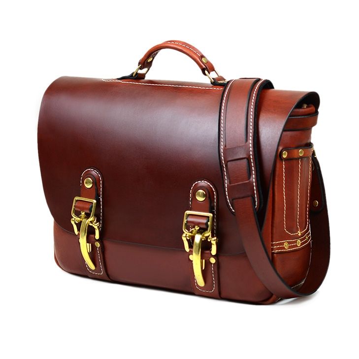 Coated Canvas Messenger, Brown - Monkee's of the West End
