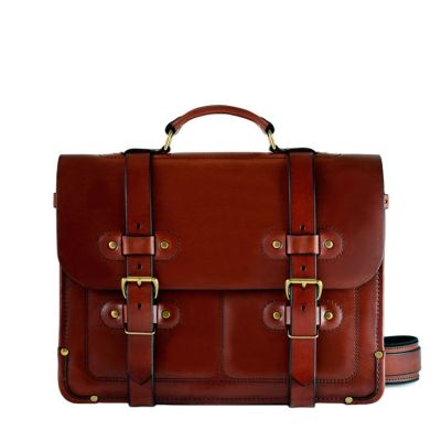 BUSINESS BRIEFCASE - 2 Russet Medium