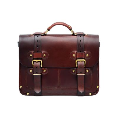BUSINESS BRIEFCASE - 2 Russet Small